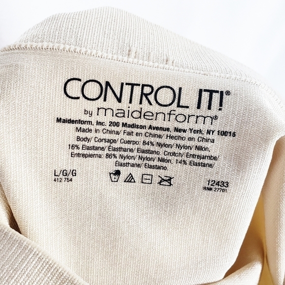 MAIDENFORM Hi waist thigh slimmer form control Control It shape wear NWT - Picture 6 of 6